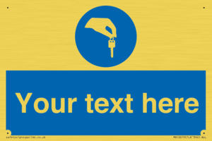 Custom Mandatory Keys Sign